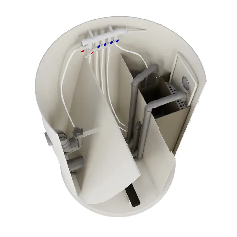 Biologiczna oczyszczalnia ścieków VH8 PREMIUM (wlot 160 mm) + ZBIORNIK 2M3 + SKRZYNKA NA KOMPRESOR - obrazek 6