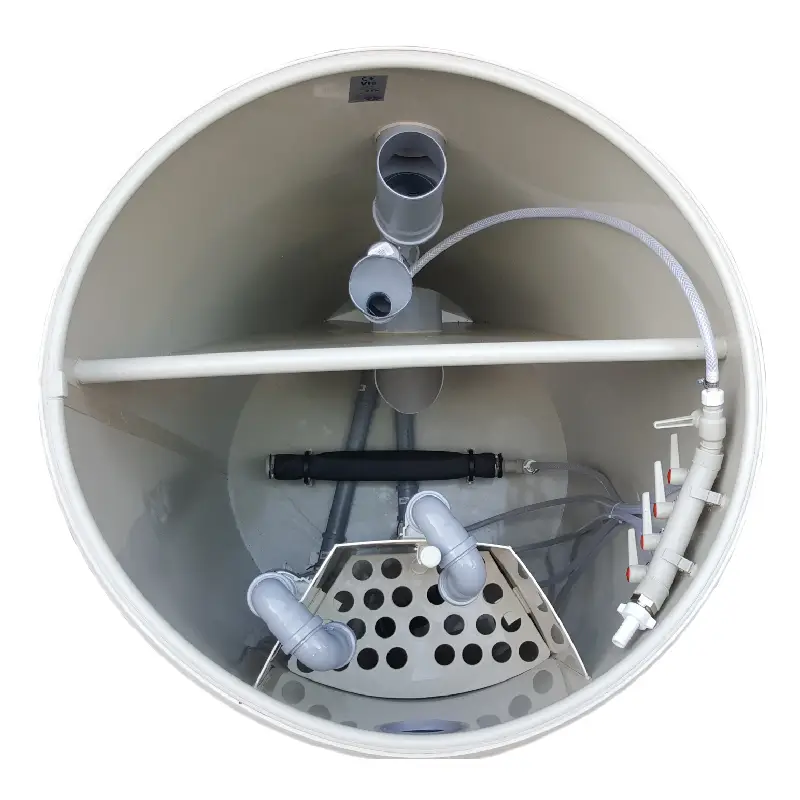 Biologiczna oczyszczalnia ścieków VH8 LIGHT (wlot 160 mm) + ZBIORNIK 2M3 + STUDNIA CHŁONNA + SKRZYNKA NA KOMPRESOR - obrazek 5